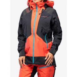 Kurtka przeciwdeszczowa damska La Sportiva Supercouloir GTX Pro Jkt. Czerwone kurtki La Sportiva, bez wzorów, bez kaptura. Za 2,286.99 zł.