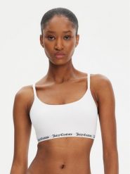 Juicy Couture Biustonosz top Ren JCTBT125972 Biały. Białe biustonosze Juicy Couture, m, bez wzorów, z bawełny, bez kołnierzyka, bez ramiączek. Za 69.99 zł.
