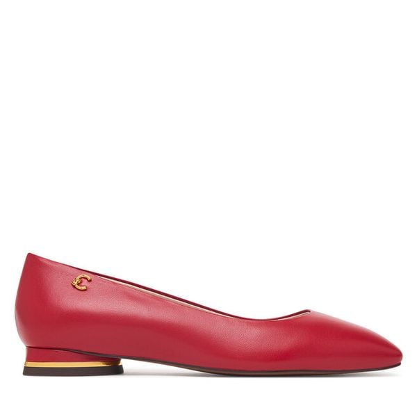Baleriny Coccinelle. Czerwone baleriny Coccinelle, bez wzorów, bez obcasa, bez zapięcia. Za 899.99 zł.