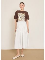 BGN Spódnica w kolorze kremowym rozmiar: 34. Brązowe spódnice BGN, na imprezę, bez wzorów, midi. Za 121.99 zł.