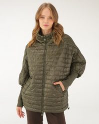 Zielona kurtka z kapturem. Zielone kurtki Unisono, s, bez wzorów, prążkowane, z kapturem. Za 359.00 zł.