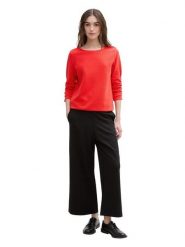 TOM TAILOR Denim Bluza w kolorze czerwonym rozmiar: L. Czerwone bluzy TOM TAILOR DENIM, l, bez wzorów, z bawełny, bez ramiączek, bez kaptura. Za 96.14 zł.