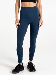 Dare 2b Legginsy sportowe "Power" w kolorze granatowym rozmiar: 38. Niebieskie legginsy Dare 2b, bez wzorów, z materiału, sportowe. Za 119.12 zł.