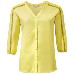 Koszula damska 3/4 VAUDE Skomer II. Zielone koszule Vaude, s, bez wzorów, z bawełny, bez kołnierzyka, bez ramiączek. Za 314.00 zł.