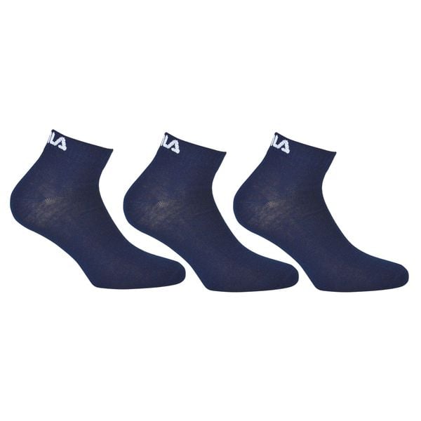 Skarpety Fila Navy 3-Pack Rozmiar 35-38 Bawełna. Niebieskie skarpetki Fila, bez wzorów, z bawełny. Za 130.99 zł.