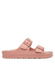 Birkenstock Klapki Arizona 1031340 Różowy. Czerwone klapki Birkenstock, bez wzorów, z syntetyku, bez obcasa, bez zapięcia. Za 229.99 zł.