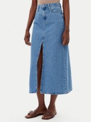 Calvin Klein Jeans Spódnica jeansowa J20J225192 Niebieski Regular Fit. Niebieskie spódnice Calvin Klein Jeans, bez wzorów, z bawełny. Za 429.99 zł.