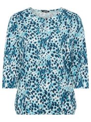 Olsen Bluzka w kolorze turkusowym rozmiar: 36. Niebieskie bluzki Olsen, bez wzorów, bez kołnierzyka, bez ramiączek. Za 60.99 zł.