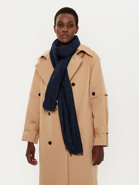 Weekend Max Mara Szal Classe 2515541074600 Granatowy. Niebieskie szaliki i kominy Weekend Max Mara, bez wzorów. Za 669.99 zł.