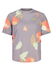 Maloja Koszulka w kolorze lawendowym ze wzorem do biegania rozmiar: S. Różowe t-shirty sportowe Maloja, s, bez wzorów, z materiału, bez ramiączek, do biegania. Za 176.08 zł.