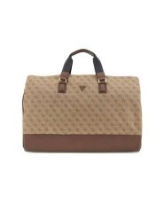 Guess Torba podróżna w kolorze beżowym - 55 x 30 x 25 cm rozmiar: onesize. Brązowe torby podróżne Guess, z aplikacjami, z materiału, przez ramię. Za 565.99 zł.