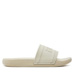 Klapki Fila. Białe klapki Fila, bez wzorów, sportowe, bez obcasa, bez zapięcia. Za 119.99 zł.