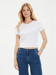 Brave Soul T-Shirt LTS-568ADRI1 Biały Straight Fit. Białe t-shirty Brave Soul, xl, bez wzorów, z bawełny, bez kołnierzyka, bez ramiączek. Za 29.99 zł.