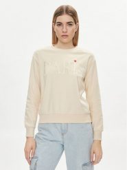 JDY Bluza Paris 15221015 Biały Regular Fit. Białe bluzy JDY, l, bez wzorów, z bawełny, bez kaptura. Za 69.99 zł.