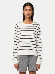 Pieces Sweter Joy 17150579 Biały Regular Fit. Białe swetry Pieces, m, bez wzorów, z syntetyku, bez ramiączek. Za 79.99 zł.