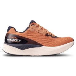 Buty do biegania dla kobiet Scott Pursuit Różowy Beż i Granatowy. Brązowe buty do biegania Scott, bez wzorów, bez zapięcia, do biegania. Za 449.99 zł.