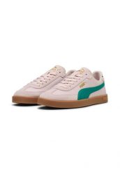 Buty damskie sportowe sneakersy Puma CLUB II ERA. Zielone buty treningowe Puma, bez wzorów, z materiału, bez zapięcia, trekkingowe. Za 189.00 zł.