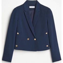 Marynarka ze złotymi guzikami - Granatowy. Marynarki i żakiety marki Reserved. Za 259.99 zł.