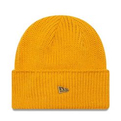 Czapka New Era. Żółte czapki zimowe New Era, bez wzorów. Za 139.99 zł.