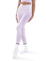 Athleas Legginsy sportowe "Samira" w kolorze jasnoróżowym rozmiar: L/XL. Różowe legginsy Athleas, l, bez wzorów, z materiału, z podwyższonym stanem, outdoorowe. Za 173.99 zł.