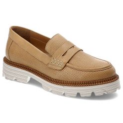 Brązowe Mokasyny Venezia Wygodne Skórzane Buty. Brązowe mokasyny Venezia, z aplikacjami, ze skóry. Za 377.99 zł.