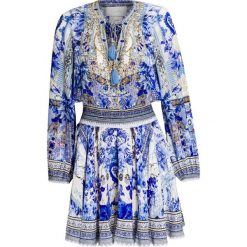 Sukienka CAMILLA. Niebieskie sukienki Camilla, bez wzorów, bez kołnierzyka, bez ramiączek. Za 2,970.00 zł.