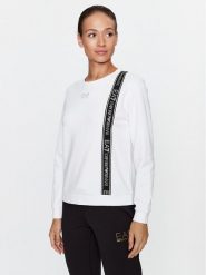 EA7 Emporio Armani Bluza 6RTM25 TJKWZ 1100 Biały Regular Fit. Białe bluzy EA7 Emporio Armani, m, bez wzorów, z syntetyku, bez kaptura. Za 269.99 zł.