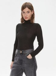 Pinko Golf Abdaly 102067 A17S Czarny Slim Fit. Czarne swetry Pinko, s, bez wzorów, z wiskozy, bez ramiączek. Za 329.99 zł.