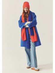 TATUUM Wełniany płaszcz w kolorze niebieskim rozmiar: M. Niebieskie płaszcze Tatuum, m, bez wzorów, z wełny, bez kaptura. Za 609.17 zł.