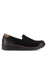 Go Soft Półbuty WI23-REBECA-16 Czarny. Czarne półbuty wsuwane GO SOFT, bez wzorów, z nubiku, bez obcasa, na płaskiej podeszwie. Za 219.99 zł.