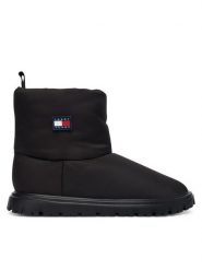 Tommy Jeans Śniegowce Tjw Snow Boot EN0EN02823 Czarny. Czarne śniegowce Tommy Jeans, bez wzorów, z jeansu, bez zapięcia. Za 419.99 zł.