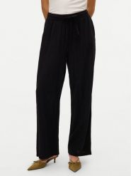 Vero Moda Spodnie materiałowe Linn 10305091 Czarny Loose Fit. Czarne spodnie materiałowe Vero Moda, bez wzorów, ze lnu. Za 119.99 zł.