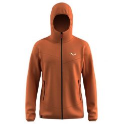 Kurtka turystyczna z kapturem na zamek Salewa Puez Altavia. Czarne kurtki do biegania Salewa, xl, bez wzorów, z bawełny, z kapturem, do biegania. Za 589.99 zł.