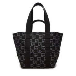 Torebka DKNY. Czarne shopper bag DKNY, bez wzorów, bez dodatków. Za 629.99 zł.
