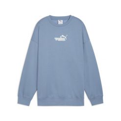 Damska bluza oversize Essentials Nature 2.0 z okrągłym dekoltem PUMA. Niebieskie bluzy Puma, l, bez wzorów, eleganckie, bez ramiączek, bez kaptura. Za 229.00 zł.