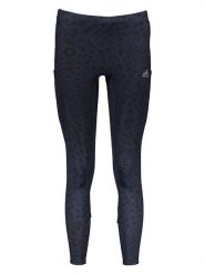 Adidas Legginsy sportowe w kolorze granatowym rozmiar: XL. Niebieskie legginsy adidas, xl, bez wzorów, z materiału, outdoorowe. Za 140.53 zł.