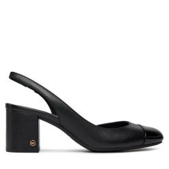 Czółenka MICHAEL Michael Kors. Czarne czółenka MICHAEL Michael Kors, bez wzorów, bez obcasa, bez zapięcia. Za 449.99 zł.