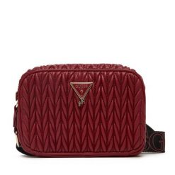 Torebka Guess. Czerwone listonoszki Guess, z aplikacjami, bez dodatków. Za 209.99 zł.