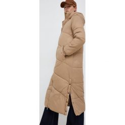 Vero Moda kurtka damska kolor beżowy przejściowa. Brązowe kurtki Vero Moda, l, bez wzorów, z kapturem. Za 329.99 zł.