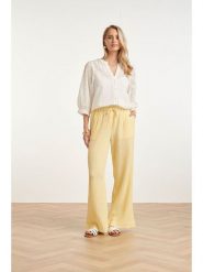 Smashed Lemon Spodnie w kolorze żółtym rozmiar: XS. Żółte spodnie materiałowe Smashed Lemon, bez wzorów, z bawełny. Za 229.95 zł.