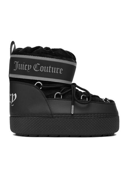 Juicy Couture Śniegowce EO-HXH22195-1 Czarny. Czarne śniegowce Juicy Couture, bez wzorów, z materiału, bez zapięcia. Za 359.99 zł.