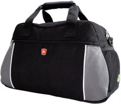 Torba podróżna/sportowa Traveller Casual czarna. Czarne torby sportowe Erima, bez wzorów, z materiału, na ramię. Za 211.99 zł.
