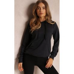Czarna Bluza z Kapturem Lemine. Czarne bluzy Renee, s, bez wzorów, z dzianiny, casualowe, bez ramiączek, z kapturem. W wyprzedaży za 35.99 zł.