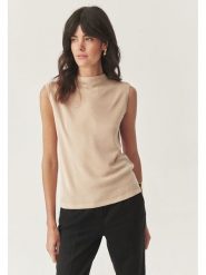 TATUUM Top w kolorze beżowym rozmiar: M. Brązowe topy Tatuum, m, bez wzorów, z wełny, bez kołnierzyka, bez ramiączek. Za 170.07 zł.