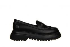 Mokasyny Bayla-200 155 1264 21 200025, Czarny, Skóra naturalna - 36. Czarne mokasyny Bayla, bez wzorów, z gumy. W wyprzedaży za 269.10 zł.