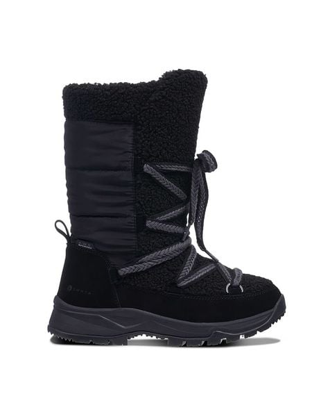 LUHTA Kozaki zimowe "Upea" w kolorze czarnym rozmiar: 35. Czarne kozaki Luhta, na zimę, bez wzorów, z materiału, eleganckie, bez obcasa, bez zapięcia. Za 349.73 zł.