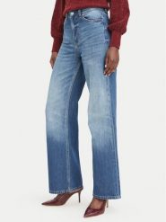 Guess Jeansy W6YA1A D1339 Niebieski Wide Leg. Niebieskie jeansy Guess, z aplikacjami, z bawełny. Za 434.99 zł.