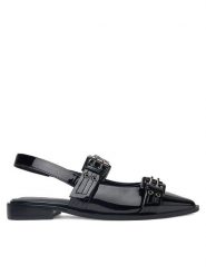 Badura Sandały ELDER-01 Czarny. Czarne sandały Badura, bez wzorów, ze skóry, bez obcasa, na płaskiej podeszwie, bez zapięcia. Za 349.99 zł.