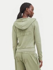 Juicy Couture Bluza JCWAS226320 Khaki Regular Fit. Brązowe bluzy Juicy Couture, xxs, bez wzorów, z bawełny, bez ramiączek, bez kaptura. Za 359.99 zł.