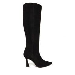 Kozaki Stuart Weitzman. Czarne kozaki Stuart Weitzman, bez wzorów, bez obcasa, na szpilce, bez zapięcia. Za 3,669.00 zł.